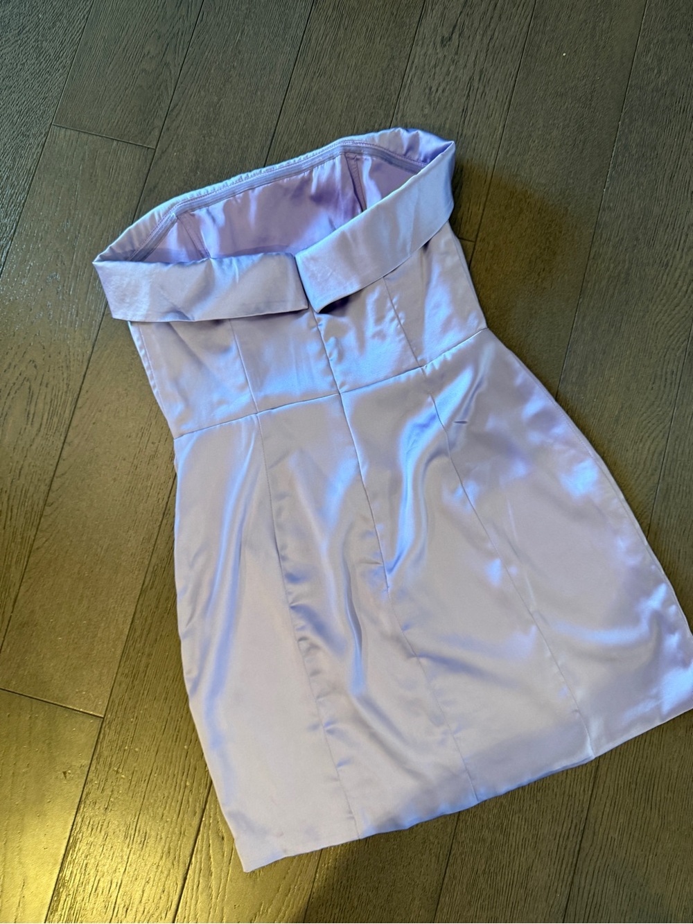 Meshki Lilac Strapless Mini Dress